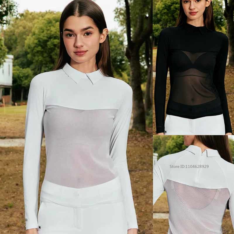 Golf Equipment Women - MG Women Golf Polo Collar T-shirt