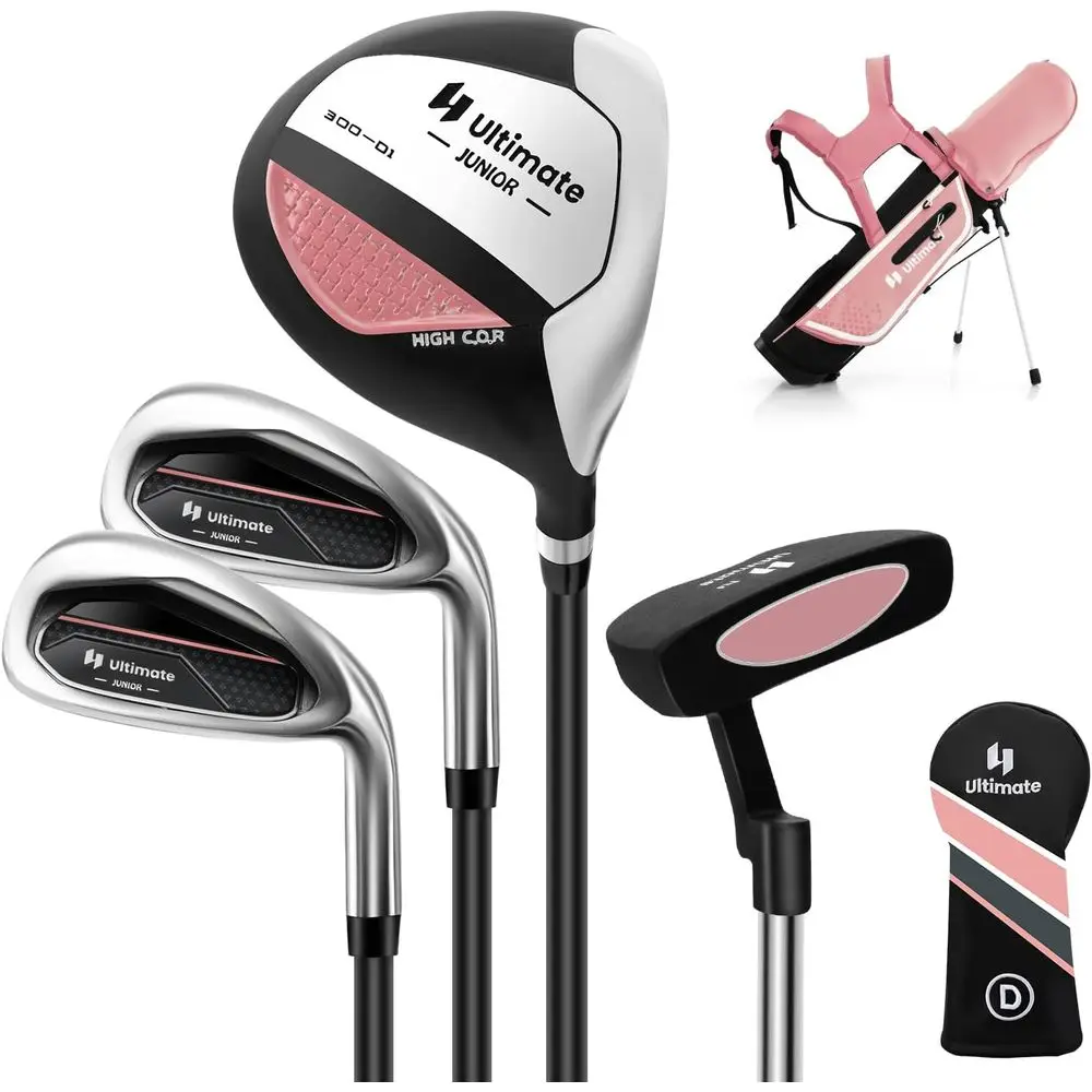 Golf Equipment For Youth - Youth Golf Club Set with Stand