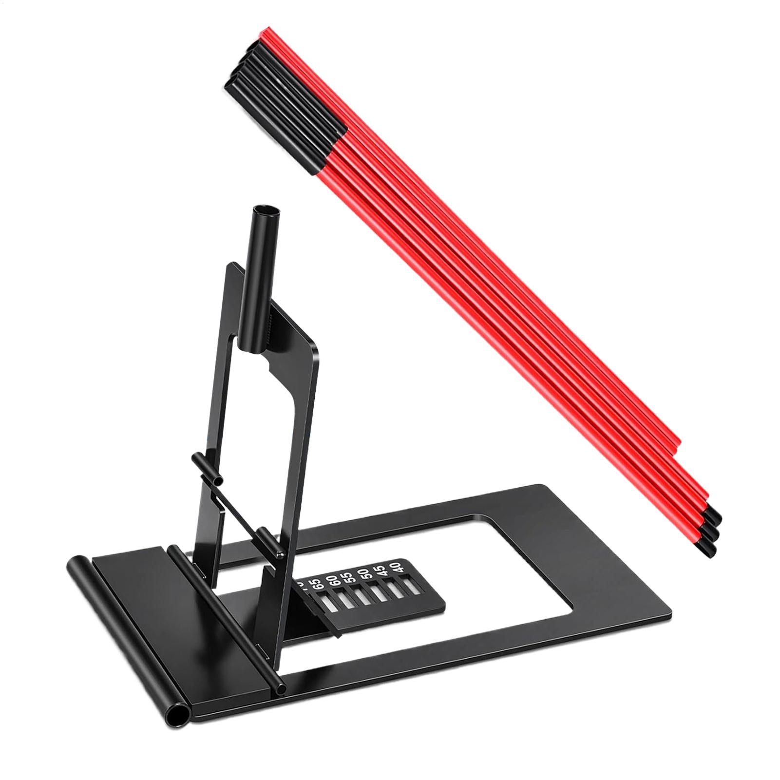 Golf Equipment For Youth - Golf Alignment Stick Holder Adjustable Angle