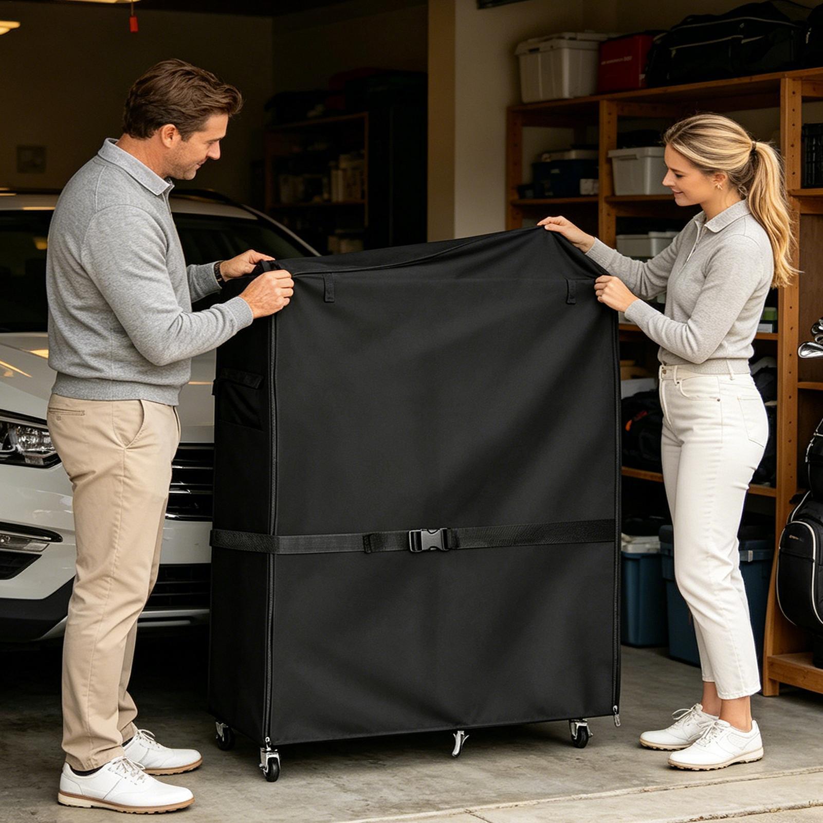 Dust Cover for Golf Storage Ra - огляд і ціна Golf Equipment Organizer For Garage