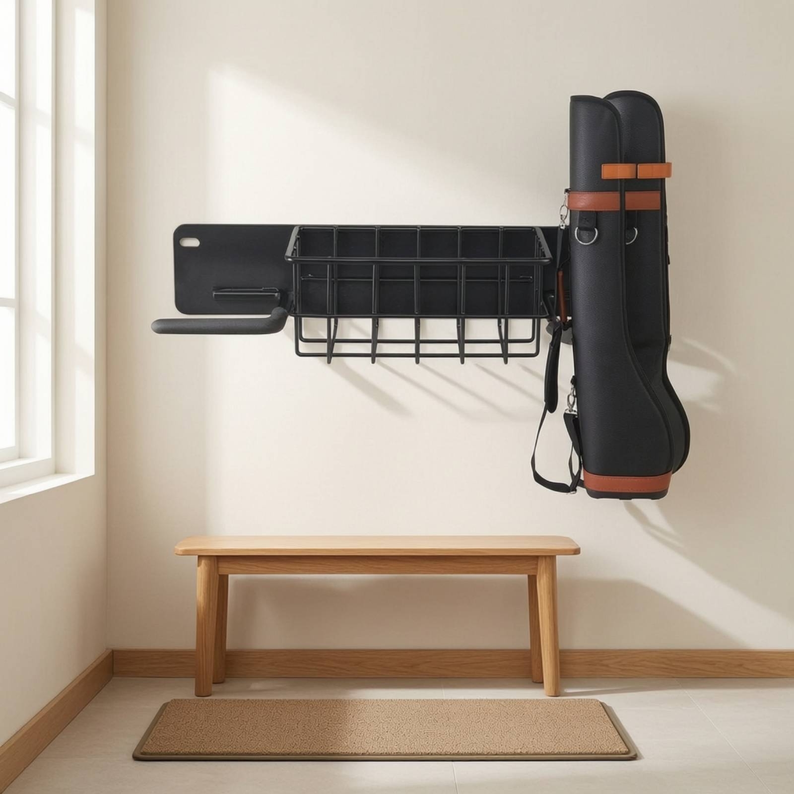 Golf Storage Rack Wall-Mounted - огляд і ціна Golf Equipment Organizer For Garage