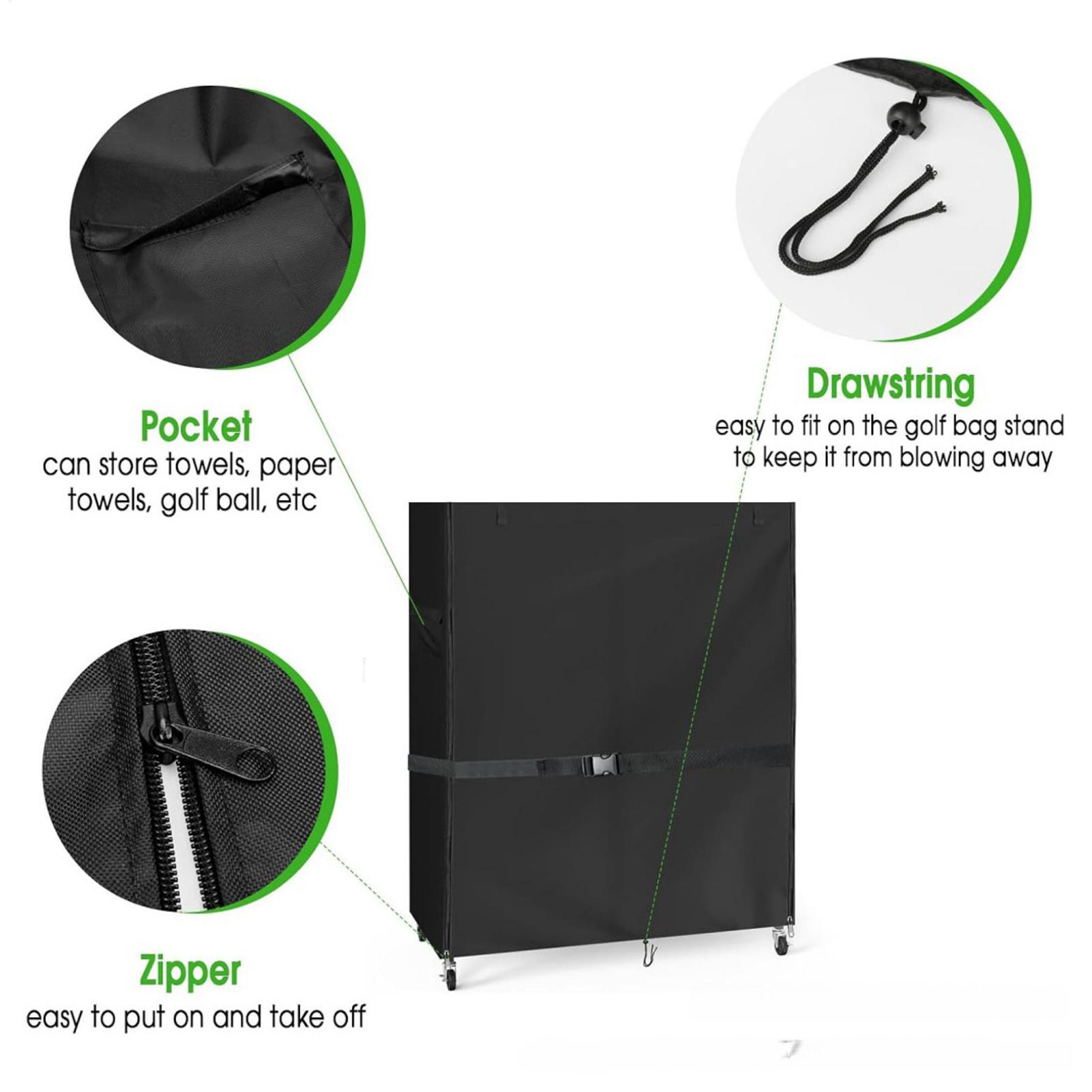 Golf Bag Stand Covers Oxford W - огляд і ціна Golf Equipment Organizer For Garage