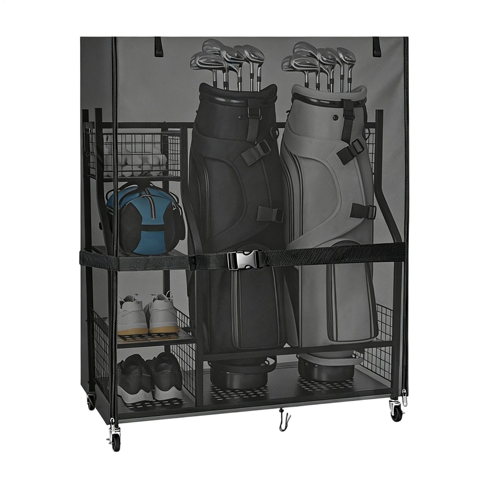 Dust Cover For Golf Storage Ra - огляд і ціна Golf Equipment Organizer For Garage