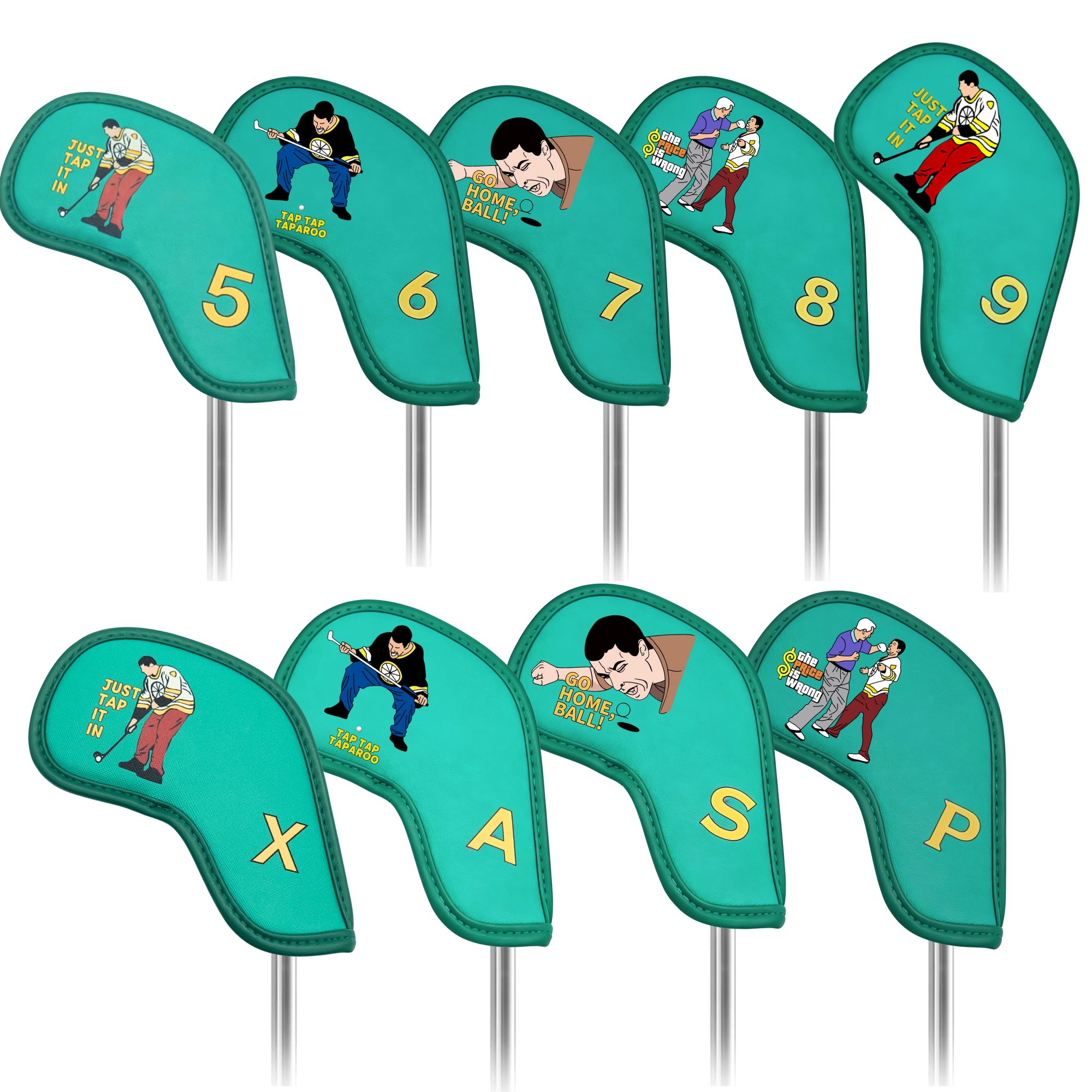 9 pcs Golf Iron Covers with Fu - огляд і ціна Golf Equipment Deals