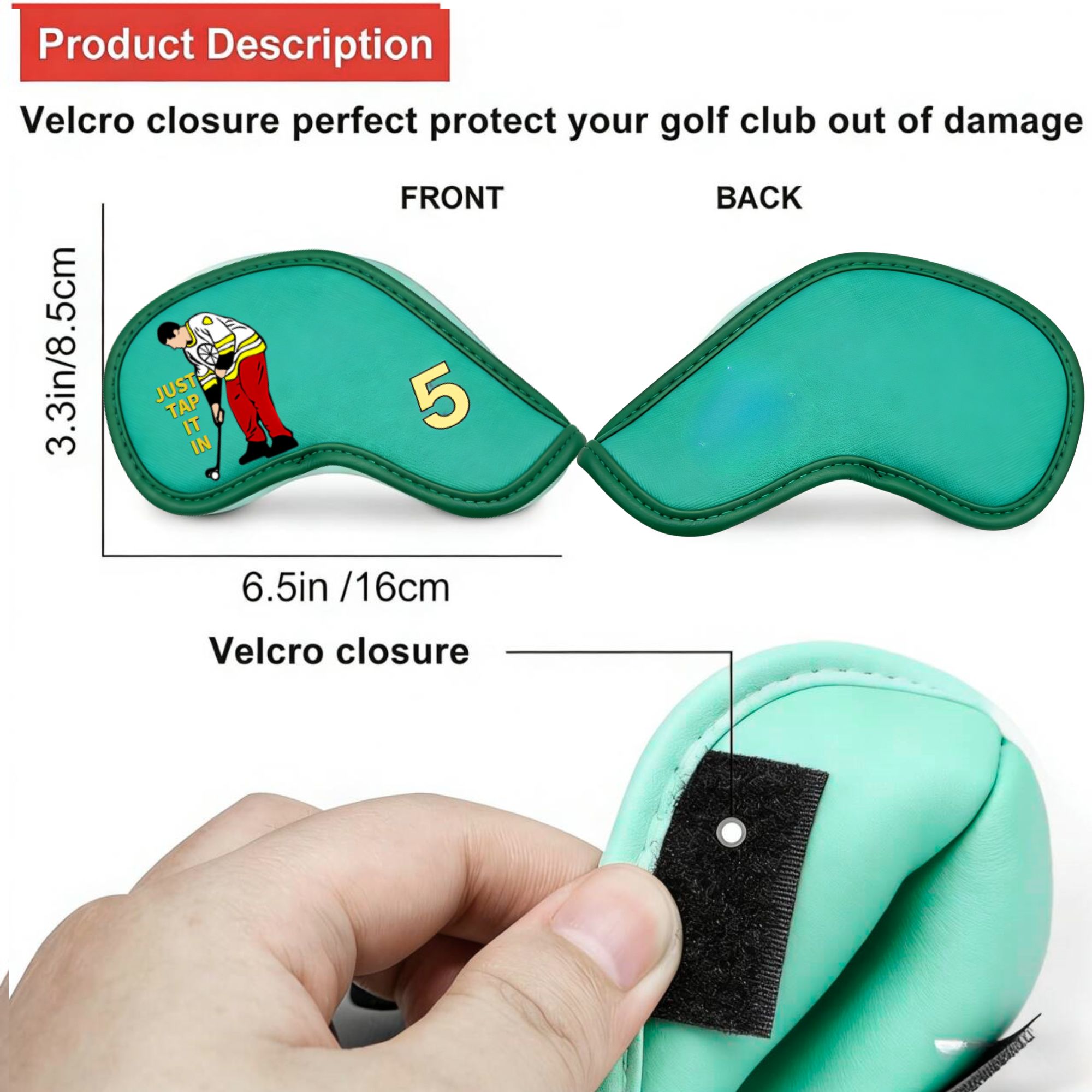 9 pcs Golf Iron Covers with Fu - огляд і ціна Golf Equipment Deals