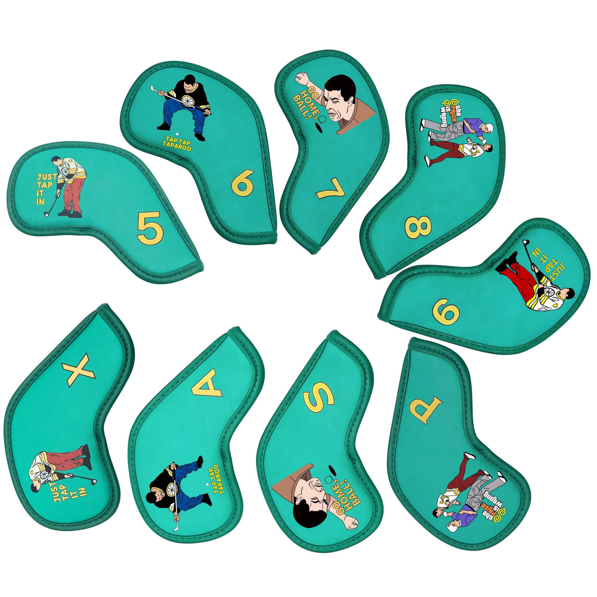 9 pcs Golf Iron Covers with Fu - огляд і ціна Golf Equipment Deals