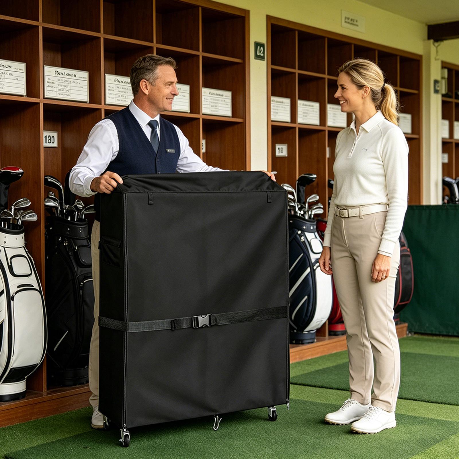 Golf Bag Stand Covers Oxford G - огляд і ціна Golf Equipment Organizer For Garage