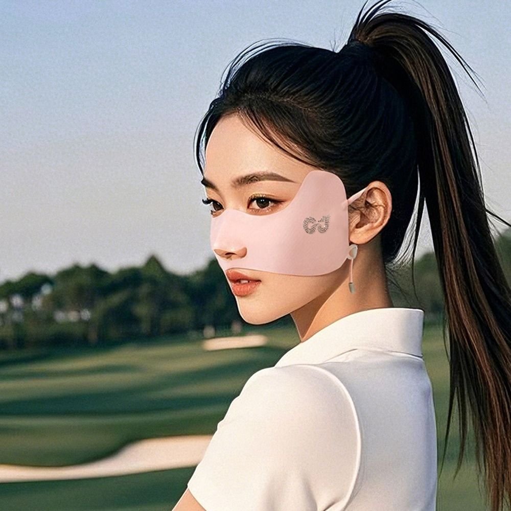 Sunscreen Face Scarf Ice Silk  - огляд і ціна Golf Equipment Women